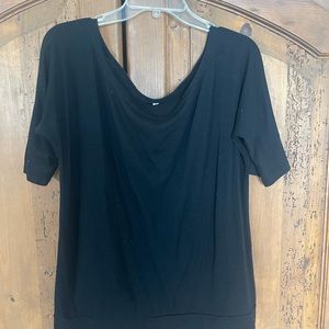 Black short sleeved shirt